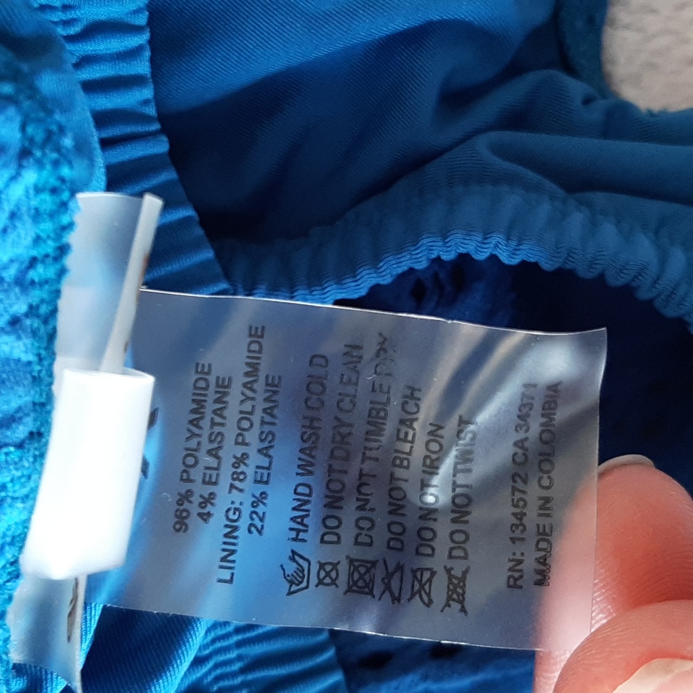 PILYQ Vibrant Torquoise Maillot Tank Large - Picture 5 of 8